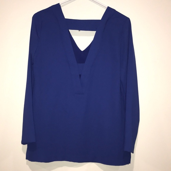 1.STATE COBALT BLUE LONG SLEEVE BLOUSE ▪️sz S - Picture 3 of 7